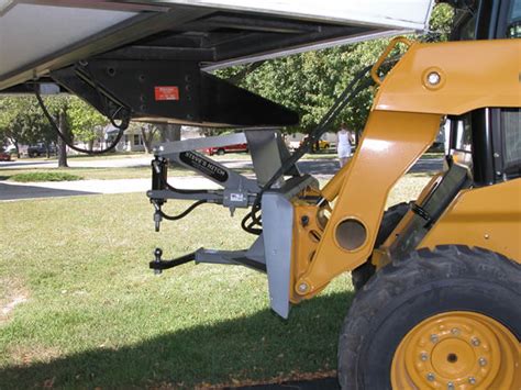 skid steer placement on trailer|skid steer 5th wheel attachment.